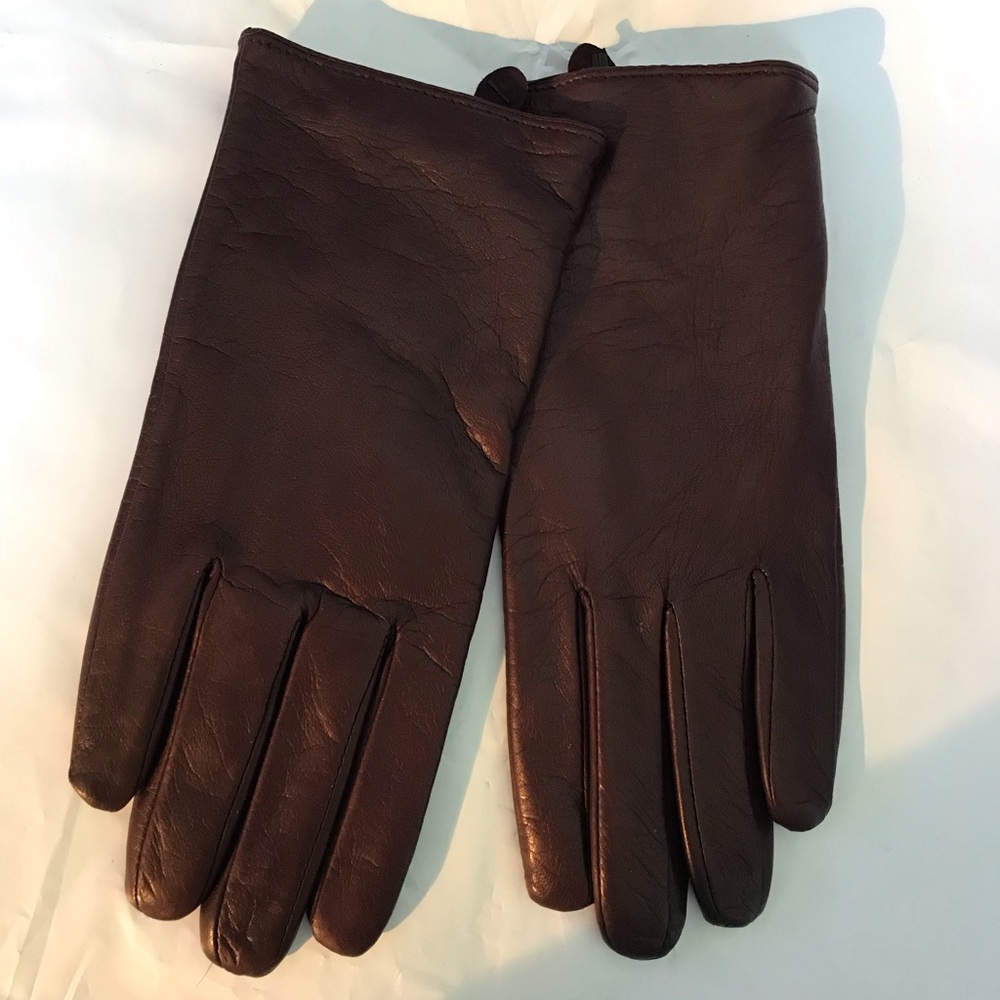 Club Monaco Women Claudia Glove Gants Burgundy Size M NWT